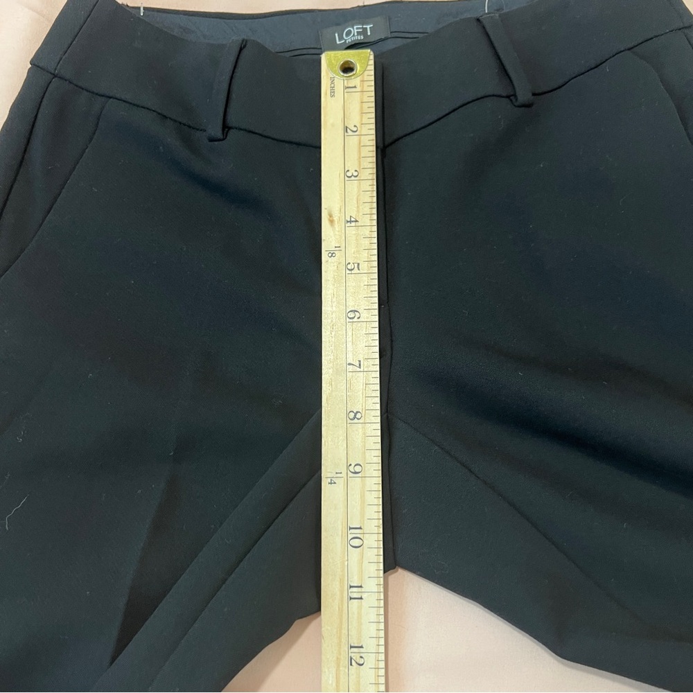 Ann Taylor LOFT Curvy Slim‎ Black Stretch Pants Size 0 Petite - Picture 11 of 13